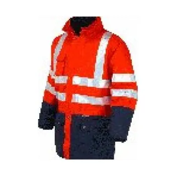 Pánská bunda INDUSTRIAL Bunda BICOLORE 3v1 zateplená s reflexními pruhy 04631N