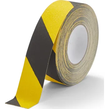 Lepicí páska Dočasná protiskluzová páska 50 mm x 18,3 m - Žlutočerná