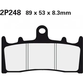 Brzda pro motocykl Přední brzdové destičky Nissin Kawasaki ZRX 1100 1996 - 2000 směs ST