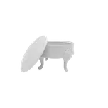 Moritz Zdekauer, Dóza na nožkách s víčkem, bílá