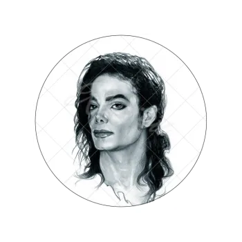 Jedlá dekorace na dort MICHAEL JACKSON kresba, VARIANTA Jedlý papír 1387