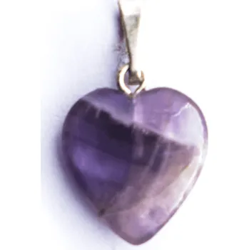 Milujeme Kameny Ametyst - přívěsek srdce cca 1.5 cm 2898