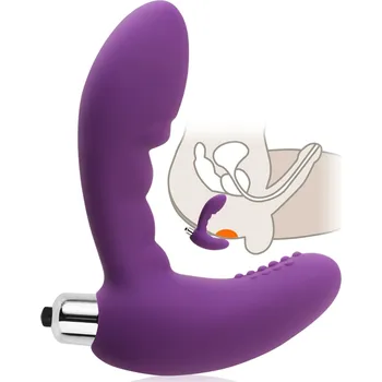 Vibrátor na prostatu VIBRUJÍCÍ MASAŽÉR PROSTATY SILIKONOVÝ ANÁLNÍ KOLÍK - 73324682