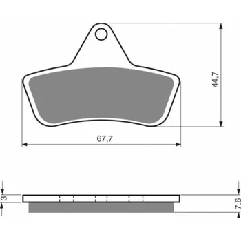 Auto-moto Zadní brzdové destičky Goldfren Arctic Cat Cat 300 2x4 1998-2004 směs S3