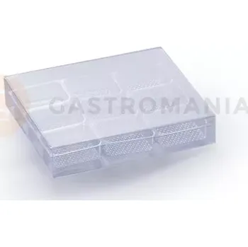 Čokoládová tyčinka Plastový obal na čokoládu a pralinky - 110x100x20 mm, 9-místné 32x27 mm - MSC002 | MARTELLATO, Packaging