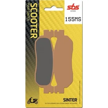 Brzda pro motocykl Zadní brzdové destičky SBS MBK 250 Skyliner 2000 - 2002 směs MS