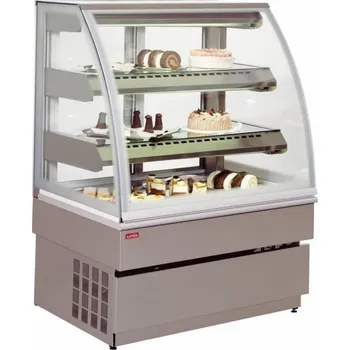 Vitrína chladící statická Georgia 3 nerezová, 150 cm, cukrářská