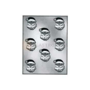 Výrobník cukrové vaty Forma na pralinky a čokoládky - Santa Claus, 8x 42x48x10 mm - 904021 Babbo Natale | SILIKOMART, EasyChoc