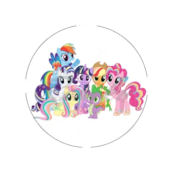 Jedlá dekorace na dort MY LITTLE PONY parta, VARIANTA Jedlý papír 126