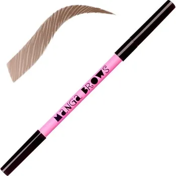 Tužka na obočí Neve Cosmetics Manga Brows Ash | Oboustranná tužka na obočí - blonde cold & brown blonde cold & brown