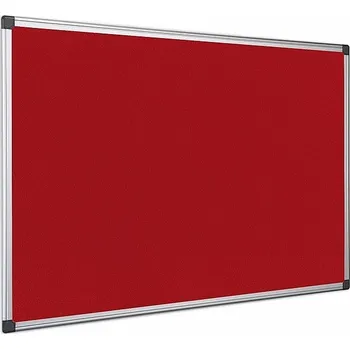 Kancelářský nábytek Textilní nástěnka AL rám 240 x 120 (červená)