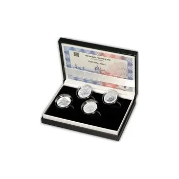 Volný čas Čtyři živly - oheň, voda, země, vzduch 28 mm stříbro Proof - sada I.