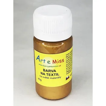 Výtvarná barva Barvy na světlý textil 40g - 93 Zlatá