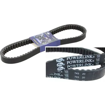 Motodíl řemen variátoru 743 x 20 x 30 GATES Powerlink skútr, ATV 150 automat