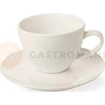 Šálek s podšálkem z porcelánu, 0,23 l, krémová | FINE DINE, Crema