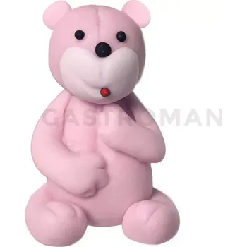 Výroba svíčky Medvídek, cukrová figurka 6 cm, růžový | MAGMART, ZW-M