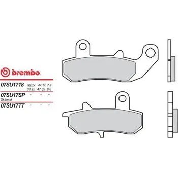 Motodíl Zadní brzdové destičky Brembo Suzuki 125 RG 1992 - směs TT