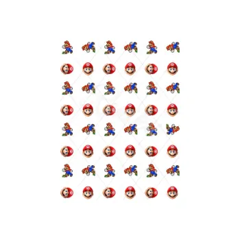 Jedlá dekorace na dort SUPER MÁRIO s134