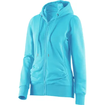 Dámská mikina e.s. pracovní mikina kapuce dámská velikost XL modrá capri Strauss