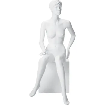 Figurína Dámská figurína Irene bílá, postoj 5, prolisované vlasy