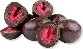Sušené ovoce Grizly Lyofilizované maliny v hořké čokoládě 250 g