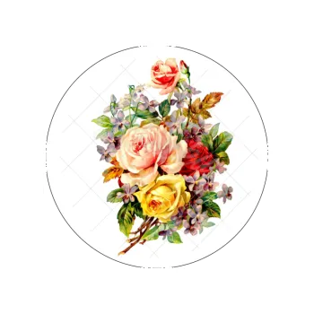 Jedlá dekorace na dort KVĚTINA 6, VARIANTA Jedlý papír 1286