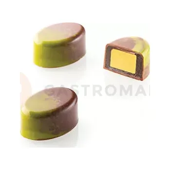 Čokoládová tyčinka Sada forem na pralinky s náplní - ovál, 24 ks x 8,5 ml - Kit Ovale 01 | SILIKOMART, Chocado