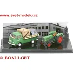 Schuco Set Fend Farmer 2 S & VW T2a "Westfalia"pick-up 02877