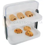 Chladící vitrína dvojitá, bílá 440x320x440 mm | APS, Doppeldecker