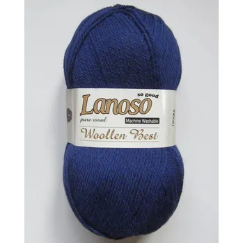 Příze Příze Woollen Best 954 modrá melír Lanoso