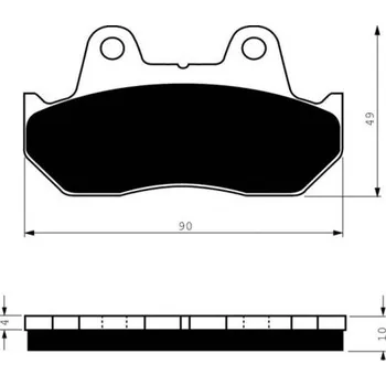 Auto-moto Přední brzdové destičky Goldfren Honda VT 500 1983-1986 směs S3