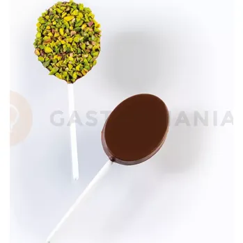 Čokoládová tyčinka Forma na čoko lízátka - ovál, 5+5 ks x 22 g, 43x57x9 mm, 20L008 | MARTELLATO, Lollipop