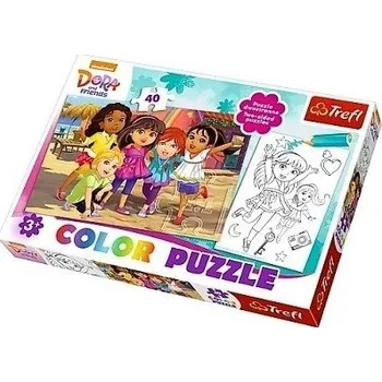 Puzzle DORA PUZZLE TREFL 36512 S OMALOVÁNKAMI 2x40d.
