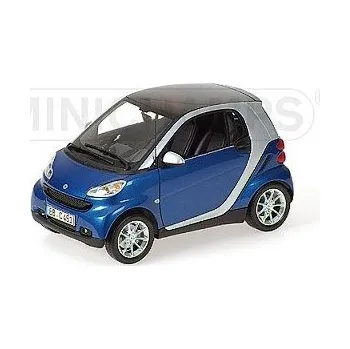 autíčko Minichamps SMART FORTWO 2007 BLUE METALLIC 150036300
