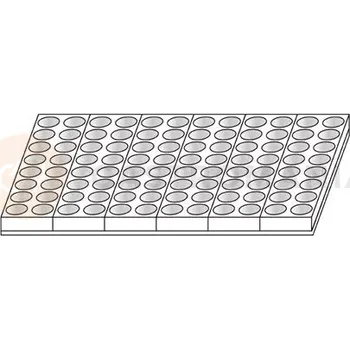 Výrobník cukrové vaty Forma na kulaté minidezerty - 96 ks x 25x25 mm - MIGNONC001 | MARTELLATO, Mignon
