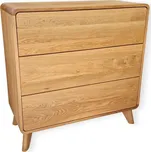 Dřevěná komoda z masivu DEIRA - Provedení masiv Buk nebo za příplatek Dub