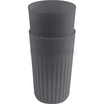 Plastový hrnek 0,4 l, šedý | APS, To Go