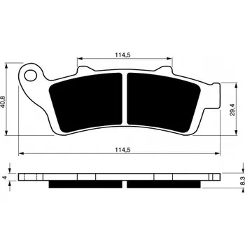 Auto-moto Přední brzdové destičky Goldfren Honda FJS 600 Silver Wing (ABS) 2001-2015 směs S33