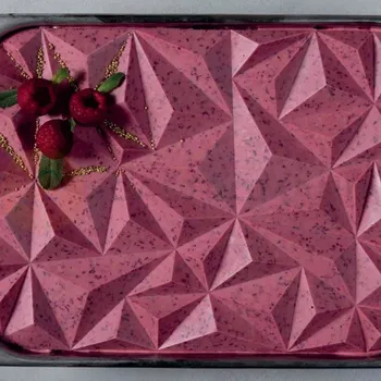 fomička na zmrzlinu Silikonová forma na ozdobení nádoby se zmrzlinou - 361,5x152x20 mm, 440 ml - TOP106S | PAVONI, Iceberg