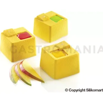 Kuchyňská sůl Forma na moučníky a dezerty 4KUADRO | SILIKOMART, Curve Flex