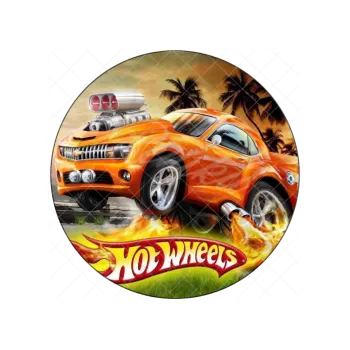 Jedlá dekorace na dort HOT WHEELS 2, VARIANTA Jedlý papír 7