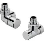 Zehnder Příslušenství - Úhlový rohový ventil levý Set I a rohové šroubení pro zpátečku 1/2, nerez 838990