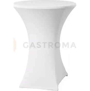 kempingová skříňka Kulatý ubrus na cateringový stůl, bílý, průměr: 70-85 cm | HENDI, Symposium