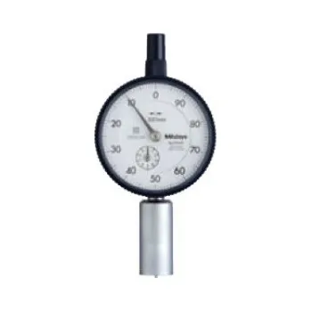 MITUTOYO Hloubkoměr s číselníkovým úchylkoměrem 0-10 mm s válcovým měřícím můstkem pr. 25 mm, 7223