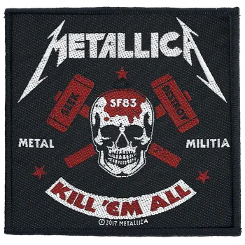 Nášivka Nášivka z Metallica - Metal Militia - Žádný - cerná/cervená/bílá