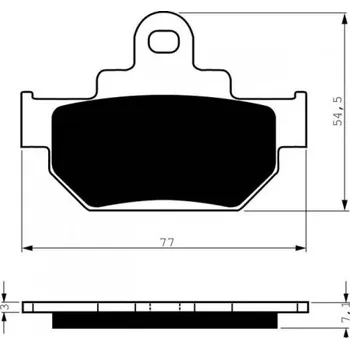 Auto-moto Přední brzdové destičky Goldfren Suzuki RM 250 1985-1985 směs S3