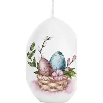 Svíčka Vajíčko 80mm ošatka, svíčka 115 gram