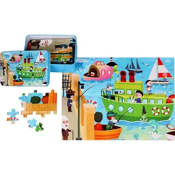 Puzzle Merco Puzzle Parník 100 dílků, multipack 2 balení