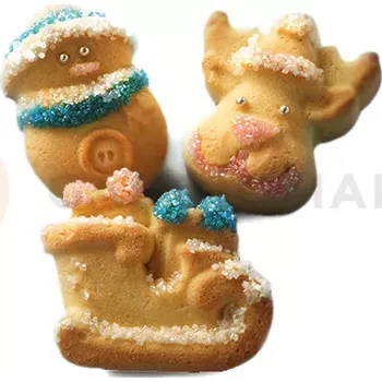 Kuchyňská sůl Silikonová forma SF137 FUNNY CHRISTMAS - 6 ks | SILIKOMART, Celebration