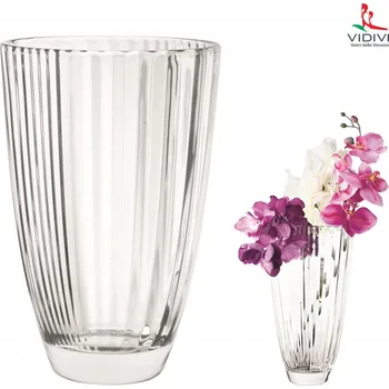 Váza VIDIVI VIDIVI, skleněná váza DIVA, průměr 16 cm, výška 24 cm